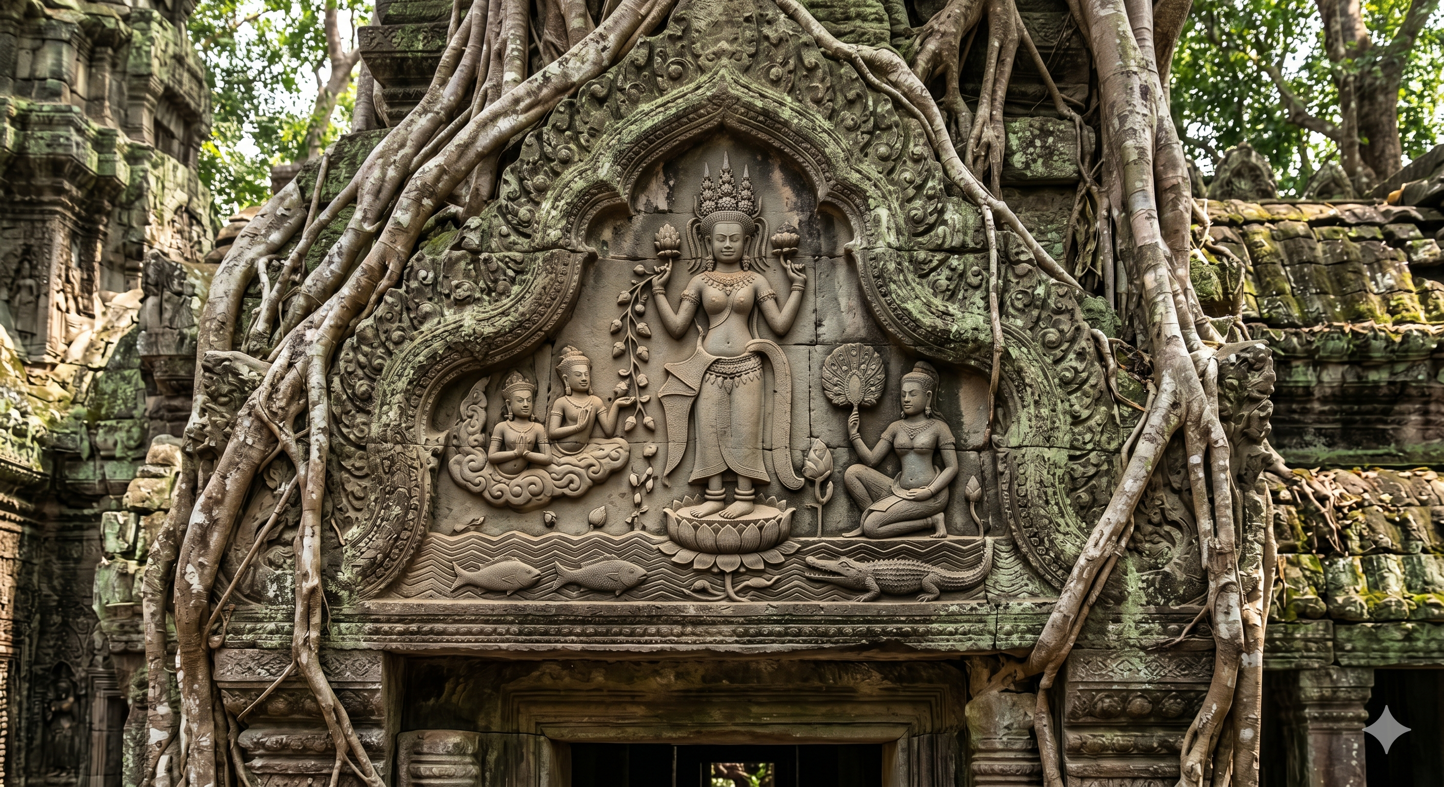 Lakshmi émerge de l'Océan de Lait
