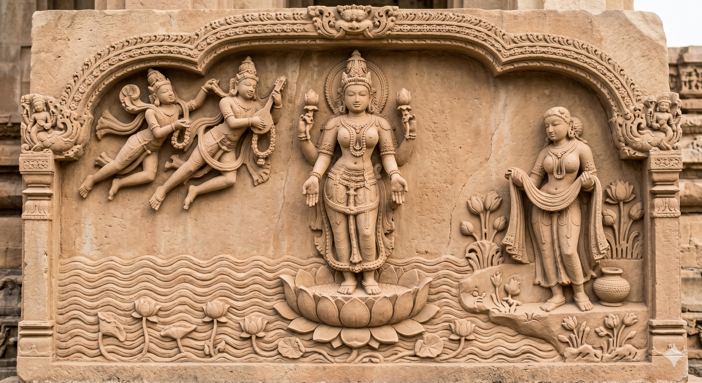 Lakshmi de Grès, née du Barattage Divin